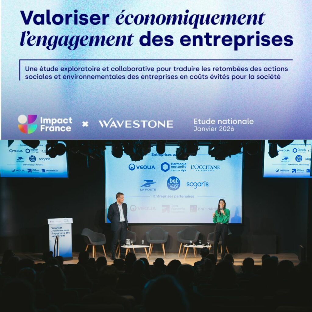 Etude Impact France & Wavestone  Valoriser économiquement l’engagement des entreprises
